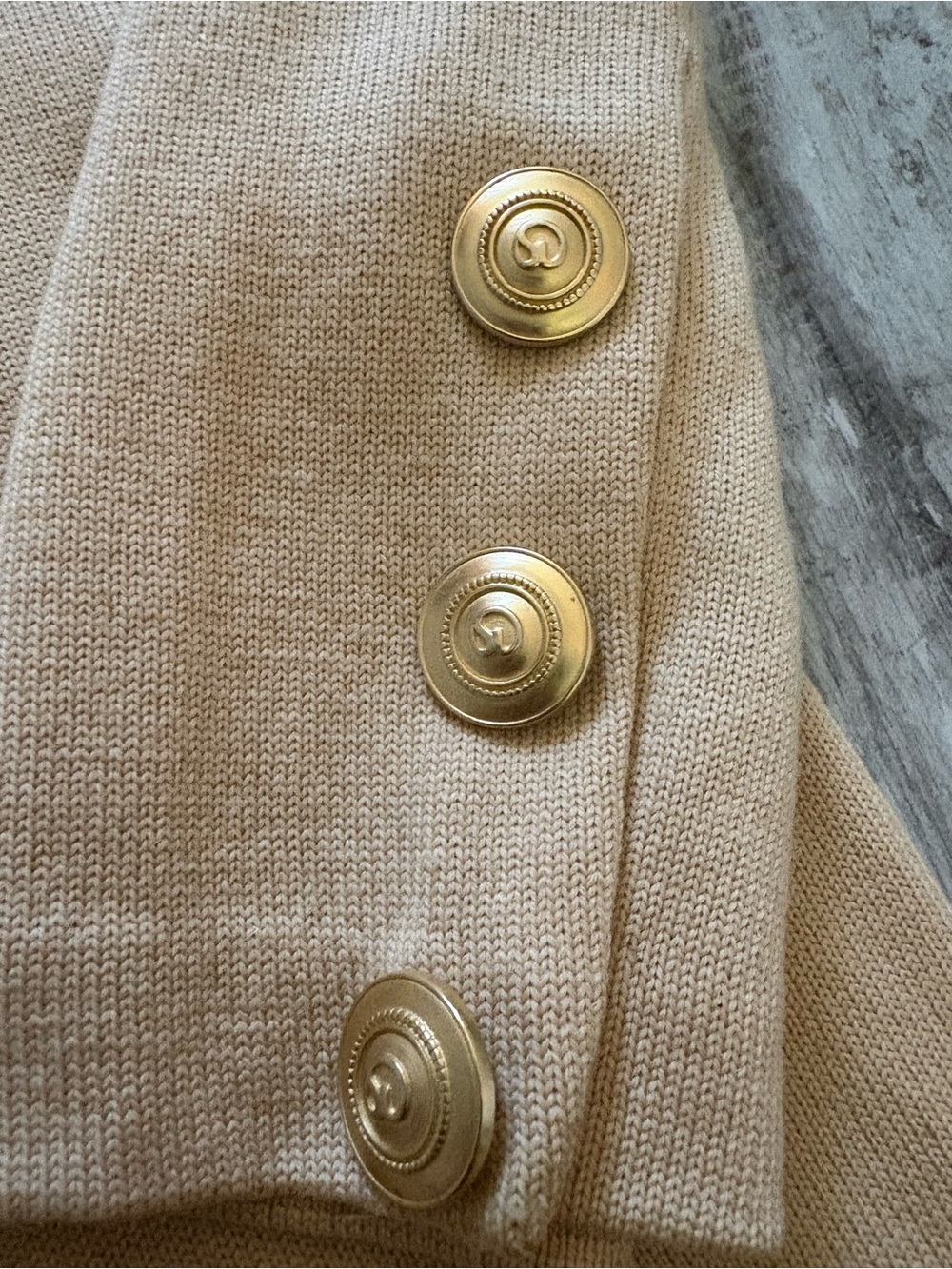 St. John Collection by Marie Gray Tan Skirt Set 8 - Picture 6 of 6